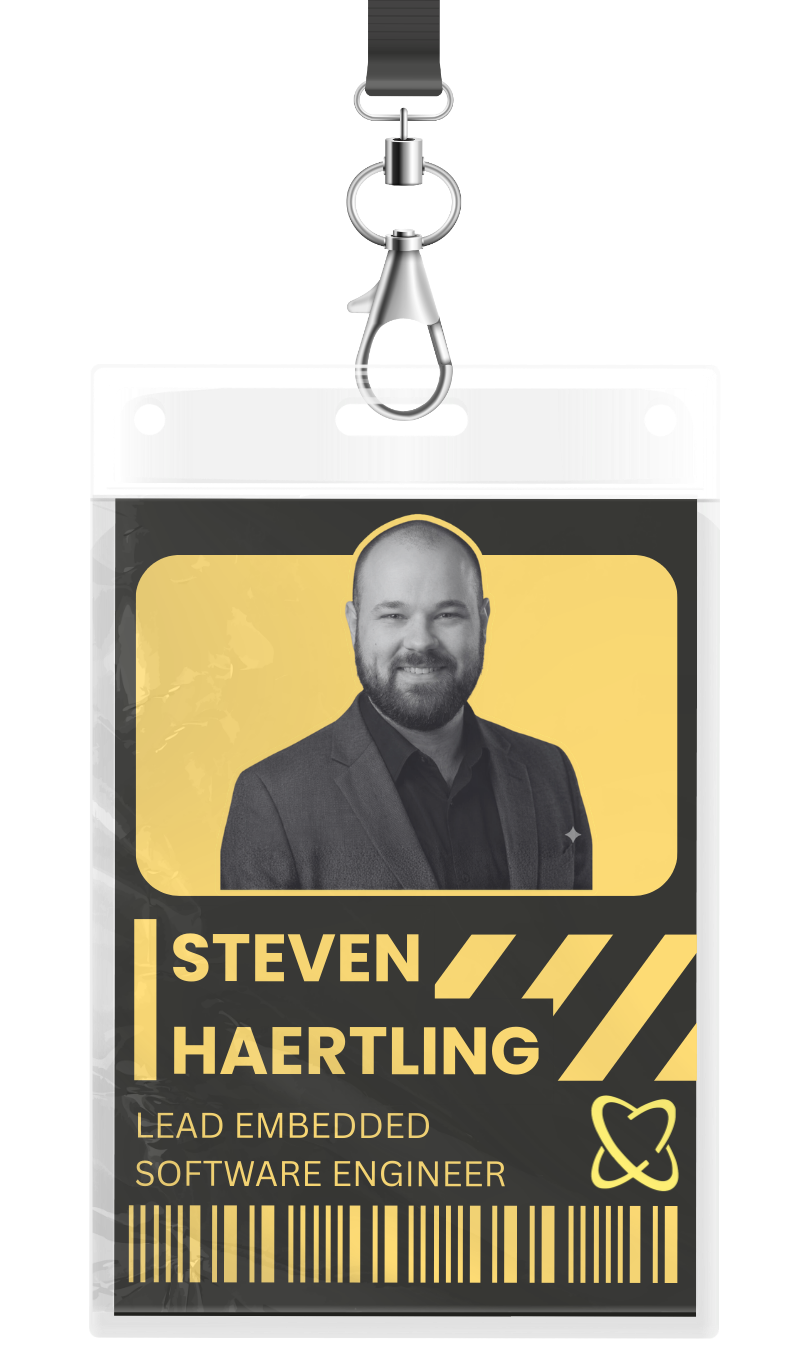 Steven Haertling name tag